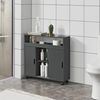 Mueble De Baño Lumijoki Carrito 71 X 70 X 20 Cm Aglomerado Gris Oscuro [en.casa]