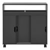 Mueble De Baño Lumijoki Carrito 71 X 70 X 20 Cm Aglomerado Gris Oscuro [en.casa]