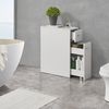 Mueble De Baño Kauhajoki Cajón Con 4 Ruedas Aglomerado 61 X 20 X 45 Cm - Blanco [en.casa]