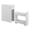 Mueble De Baño Kauhajoki Cajón Con 4 Ruedas Aglomerado 61 X 20 X 45 Cm - Blanco [en.casa]