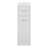 Mueble De Baño Kauhajoki Cajón Con 4 Ruedas Aglomerado 61 X 20 X 45 Cm - Blanco [en.casa]