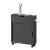 Mueble De Baño Kempele Carrito Aglomerado 67 X 52 X 17 Cm - Gris Oscuro [en.casa]