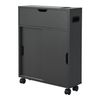 Mueble De Baño Kempele Carrito Aglomerado 67 X 52 X 17 Cm - Gris Oscuro [en.casa]