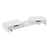 Soporte Para Monitor Marttila Aglomerado 60 X 22 X 11 Cm (altura Ajustable) Blanco [en.casa]