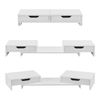 Soporte Para Monitor Marttila Aglomerado 60 X 22 X 11 Cm (altura Ajustable) Blanco [en.casa]