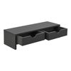 Soporte Para Monitor Mänttä Con 2 Cajones Aglomerado 50 X 18 X 13 Cm Gris Oscuro [en.casa]