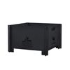 Brasero Exterior Etnedal Metal 25 X 40 X 40 Cm Negro [casa.pro]