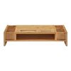 Soporte Para Monitor De Ordenador Hartola Con Estante Y Ranuras Bambú 65 X 28 X 15 Cm - Natural [en.casa]