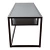 Mueble De Salón Isokyrö Estilo Industrial Metal 120x40x40cm - Negro[en.casa]