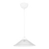Lámpara Colgante Hereford 1 X E27 20 W Plástico Abs 7 X 26 Cm Blanco / Transparente [lux.pro]