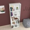 Librería Vara De 5 Niveles Aglomerado 172 X 55 X 20 Cm Blanco [en.casa]