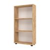 Librería Vara De 3 Niveles Aglomerado 106 X 55 X 20 Cm Roble [en.casa]