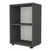 Librería Vara De 2 Niveles Aglomerado 74 X 49 X 30 Cm Antracita [en.casa]