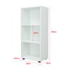 Librería Vara De 3 Niveles Aglomerado 108 X 49 X 30 Cm Blanco [en.casa]