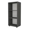 Librería Vara De 3 Niveles Aglomerado 108 X 49 X 30 Cm Antracita [en.casa]