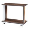 Mesa Auxiliar Haarby Aglomerado 42 X 50 X 24 Cm Roble / Antracita / Blanco [en.casa]