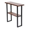 Mesa Consola Lejre Pino/metal 82 X 79 X 29 Cm Pino Teñido/negro [en.casa]