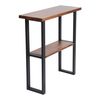 Mesa Consola Lejre Pino/metal 82 X 79 X 29 Cm Pino Teñido/negro [en.casa]