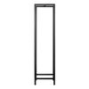 [en.casa] Soporte Para Leña Taarbæk Duradero Acero 140 X 35 X 35 Cm Negro Mate