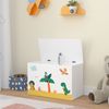 Juguetero Para Niños Oleiros Motivo Dinosaurio Aglomerado 40 X 60 X 30 Cm Multicolor [en.casa]