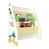 Estantería Para Niños Fisterra 4 Niveles Dinosaurio Aglomerado/poliéster 74 X 62 X 29 Cm Multicolor [en.casa]