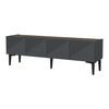 Mueble De Tv Oppdal Aglomerado/plástico 45 X 154 X 37 Cm Antracita / Nogal [en.casa]