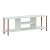 Mueble Tv Ærøskøbing Aglomerado 43 X 120 X 29 Cm Blanco [en.casa]