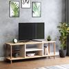 Mueble Tv Ærøskøbing Aglomerado 43 X 120 X 29 Cm Efecto Madera / Blanco [en.casa]