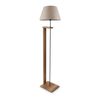 Lámpara De Pie Bromwich  1xe27 20 W Metal Mdf Tela 21 X Ø 38 Cm Beige / Madera  [lux.pro]