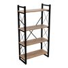 Librería Skørping De 4 Niveles Aglomerado/metal 150 X 65 X 30 Cm - Efecto Madera Y Negro [en.casa]