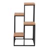 Soporte Para Plantas Ameland De 4 Niveles Metal/aglomerado 67 X 34 X 34 Cm Negro / Madera [en.casa]