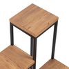 Soporte Para Plantas Ameland De 4 Niveles Metal/aglomerado 67 X 34 X 34 Cm Negro / Madera [en.casa]