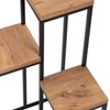 Soporte Para Plantas Ameland De 4 Niveles Metal/aglomerado 67 X 34 X 34 Cm Negro / Madera [en.casa]