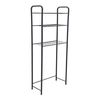 Estantería Alta Para Baño Inodoro Nordborg Metal 161 X 53 X 25 Cm Negro [en.casa]