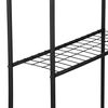 Estantería Alta Para Baño Lavadora Nordborg Metal 161x69x25 Cm - Negro [en.casa]