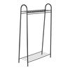 Perchero Burro Hvorslev Con 2 Estantes Metal 144 X 89 X 33 Cm Negro [en.casa]