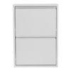 Zapatero Sokndal Con 2 Puertas Abatibles Metal 71 X 50 X 15 Cm Blanco [en.casa]