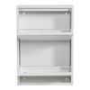 Zapatero Sokndal Con 2 Puertas Abatibles Metal 71 X 50 X 15 Cm Blanco [en.casa]