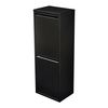 Mueble Con 2 Cubos De Basura Sollentuna De 28 L Metal Plástico 93 X 33 X 25 Cm Negro [en.casa]