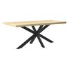 Pata De Mesa Oberau En Forma De Estrella Acero Y Hierro 120 X 68 X 71 Cm - Negro Mate [en.casa]