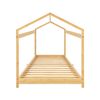 Cama Infantil Vindafjord Simple En Forma De Casa Bambú 90 X 200 Cm - Color Natural [en.casa]