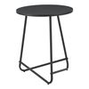 Mesa Auxiliar Juelsminde Mdf/metal 55 X Ø 45 Cm - Negro [en.casa]