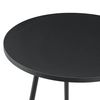 Mesa Auxiliar Juelsminde Mdf/metal 55 X Ø 45 Cm - Negro [en.casa]