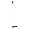 Lámpara De Pie Leixlip Metal 26 X Ø 17 Cm Altura Total 153 Cm - Negro [lux.pro]