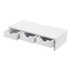 Soporte Para Monitor Ruovesi Con 3 Cajones Aglomerado 12 X 51 X 25cm - Blanco [en.casa]