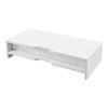 Soporte Para Monitor Ruovesi Con 3 Cajones Aglomerado 12 X 51 X 25cm - Blanco [en.casa]