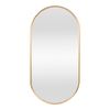 Espejo De Pared Ovalado Picciano Aluminio - 30 X 60 Cm - Dorado [en.casa]