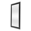 Espejo De Pared Ocre Rectangular Con Ganchos Plástico 114 X 64 Cm - Negro [en.casa]