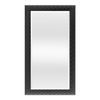 Espejo De Pared Ocre Rectangular Con Ganchos Plástico 114 X 64 Cm - Negro [en.casa]