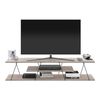 Mueble De Salón Tv Säffle Aglomerado/metal 143 X 33 X 30 Cm - Roble/negro [en.casa]